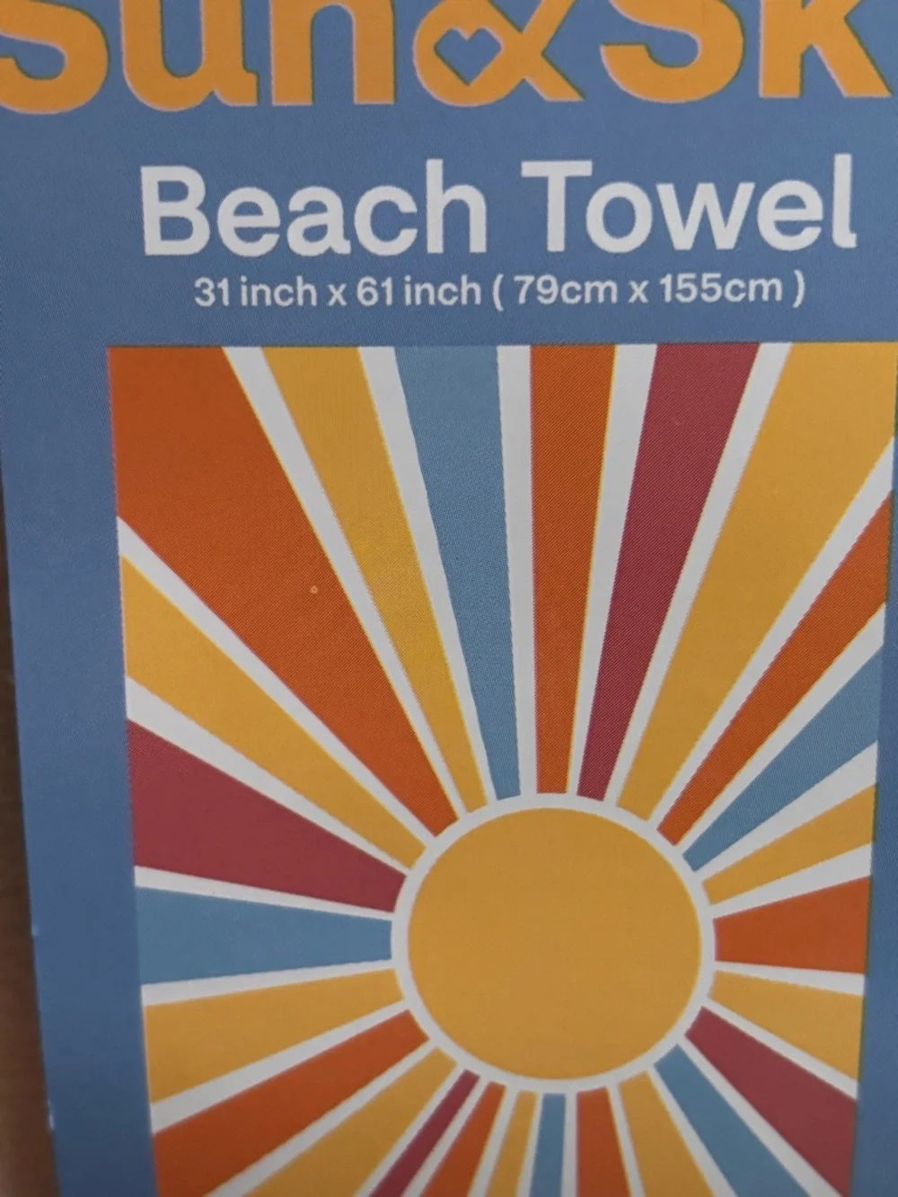 TWO Sun & Sky Yellow Sunburst Stripe Beach Towels - Vibrant Multicolor Design